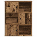 bogreol 60x24x76,5 cm konstrueret træ antikt træ