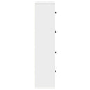 bogreol 60x24x101,5 cm konstrueret træ hvid