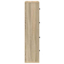 bogreol 60x24x101,5 cm konstrueret træ sonoma-eg