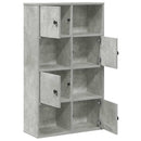 bogreol 60x24x101,5 cm konstrueret træ betongrå