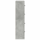 bogreol 60x24x101,5 cm konstrueret træ betongrå