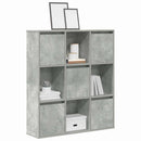 bogreol 89x24x101,5 cm konstrueret træ betongrå