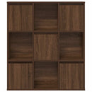 bogreol 89x24x101,5 cm konstrueret træ brun egetræsfarve