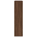 bogreol 89x24x101,5 cm konstrueret træ brun egetræsfarve