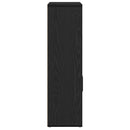 bogreol 60x24x85 cm konstrueret træ sort-eg