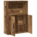 bogreol 60x24x85 cm konstrueret træ antikt træ