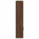 bogreol 60x24x120 cm konstrueret træ brun egetræsfarve