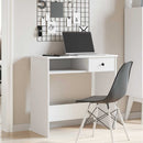 skrivebord 80x40x75 cm konstrueret træ hvid