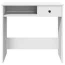 skrivebord 80x40x75 cm konstrueret træ hvid