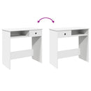 skrivebord 80x40x75 cm konstrueret træ hvid