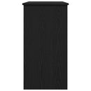 skrivebord 80x40x75 cm konstrueret træ sort