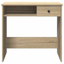 skrivebord 80x40x75 cm konstrueret træ sonoma-eg