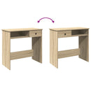 skrivebord 80x40x75 cm konstrueret træ sonoma-eg