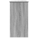 skrivebord 80x40x75 cm konstrueret træ grå sonoma-eg