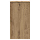 skrivebord 80x40x75 cm konstrueret træ kunsteg