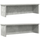 køkkenreoler kan stables 2 stk. 50x15x16 cm betongrå