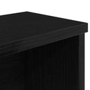 køkkenstativ kan stables 60x15x16 cm konstrueret træ sort