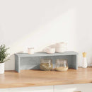 køkkenstativ kan stables 60x15x16 cm konstrueret træ betongrå