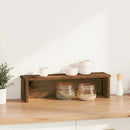 køkkenstativ kan stables 60x15x16 cm konstrueret træ antikt træ