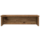 køkkenstativ kan stables 60x15x16 cm konstrueret træ antikt træ