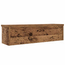køkkenstativ kan stables 60x15x16 cm konstrueret træ antikt træ