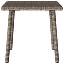havesofabord 40x40x37 cm firkantet polyrattan grå
