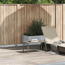 havesofabord 80x40x37 cm firkantet polyrattan grå