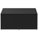 opbevaringskasse til haven sort 110x50x58 cm polyrattan