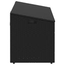 opbevaringskasse til haven sort 110x50x58 cm polyrattan
