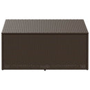 opbevaringsboks til haven 110x50x58 cm polyrattan brun