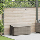 opbevaringskasse til haven grå 110x50x58 cm polyrattan