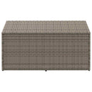 opbevaringskasse til haven grå 110x50x58 cm polyrattan
