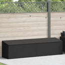 opbevaringsboks til haven 220x50x58 cm polyrattan sort