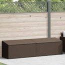 opbevaringsboks til haven 220x50x58 cm polyrattan brun