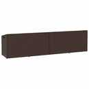 opbevaringsboks til haven 220x50x58 cm polyrattan brun