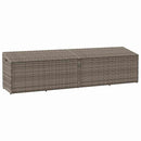 opbevaringskasse til haven 220x50x58 cm polyrattan grå