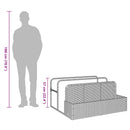 float opbevaring ved poolen 110x100x57 cm polyrattan sort
