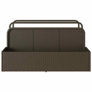 float opbevaring ved poolen 110x100x57 cm polyrattan brun