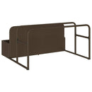 float opbevaring ved poolen 110x100x57 cm polyrattan brun
