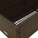 float opbevaring ved poolen 110x100x57 cm polyrattan brun