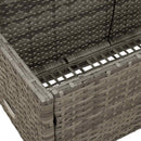 float opbevaring ved poolen 110x100x57 cm polyrattan grå