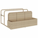 float opbevaring ved poolen 110x100x57 cm polyrattan beige