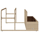 float opbevaring ved poolen 110x100x57 cm polyrattan beige