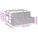 float opbevaring ved poolen 110x100x57 cm polyrattan beige