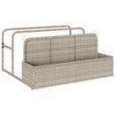 float opbevaring ved poolen 110x100x57 cm polyrattan lysegrå