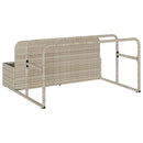 float opbevaring ved poolen 110x100x57 cm polyrattan lysegrå