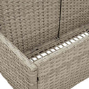 float opbevaring ved poolen 110x100x57 cm polyrattan lysegrå