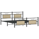 sengeramme uden madras 160x200 cm metal sonoma-eg
