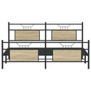 sengeramme uden madras 160x200 cm metal sonoma-eg