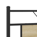 sengeramme uden madras 160x200 cm metal sonoma-eg